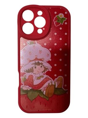 ROMWE Red Strawberry Shortcake iPhone 16 Pro Max Case.